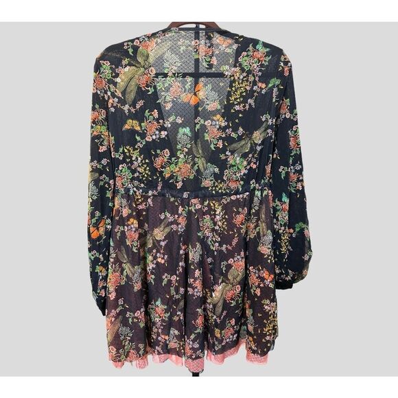 We are HAH Make It Double Reversible Dragonfly Robe Size M - Picture 2 of 6